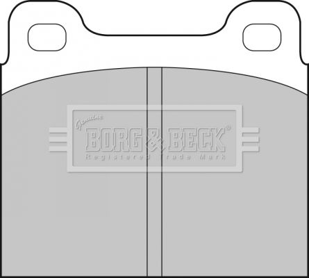 BORG & BECK Комплект тормозных колодок, дисковый тормоз BBP1698